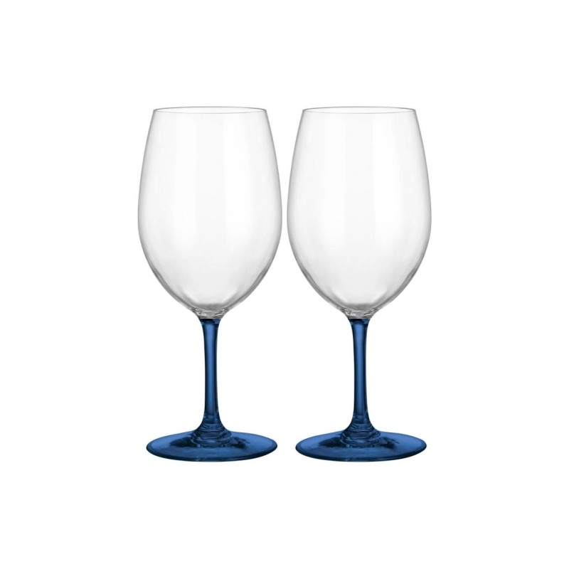 SET DI 2 CALICI PER VINO BIANCO THAITI COLORE BLU