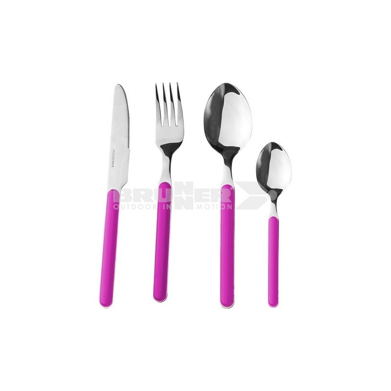 SET DI POSATE DELICE COLORE FUCSIA